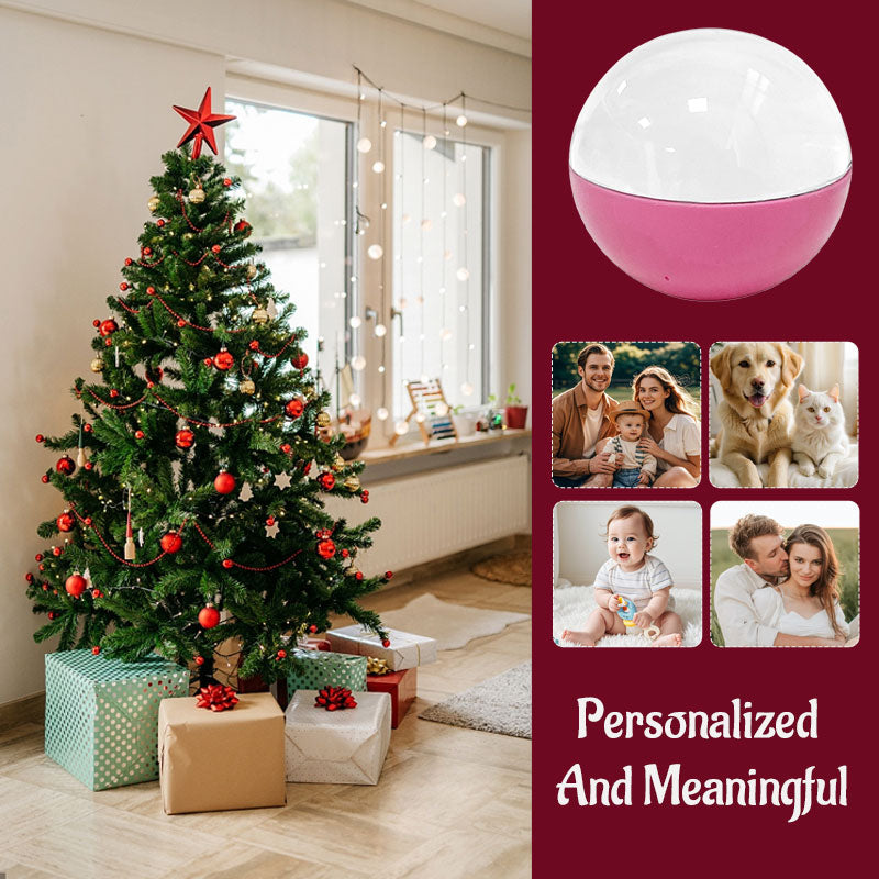 🌌Customizable Christmas Ornament – Easily Swap Your Favorite Photos, Holiday Keepsake Decoration