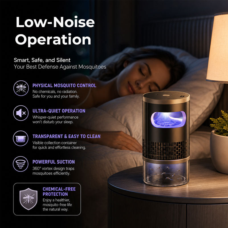 🦟 Upgraded 360° Quiet Suction Mosquito Trap Lamp ✨
