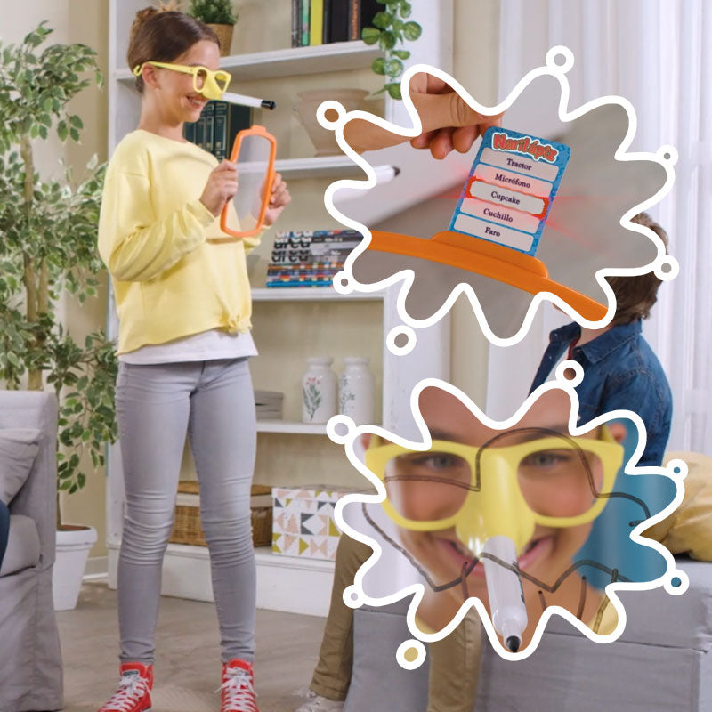 Pencil Nose Family Drawing Game