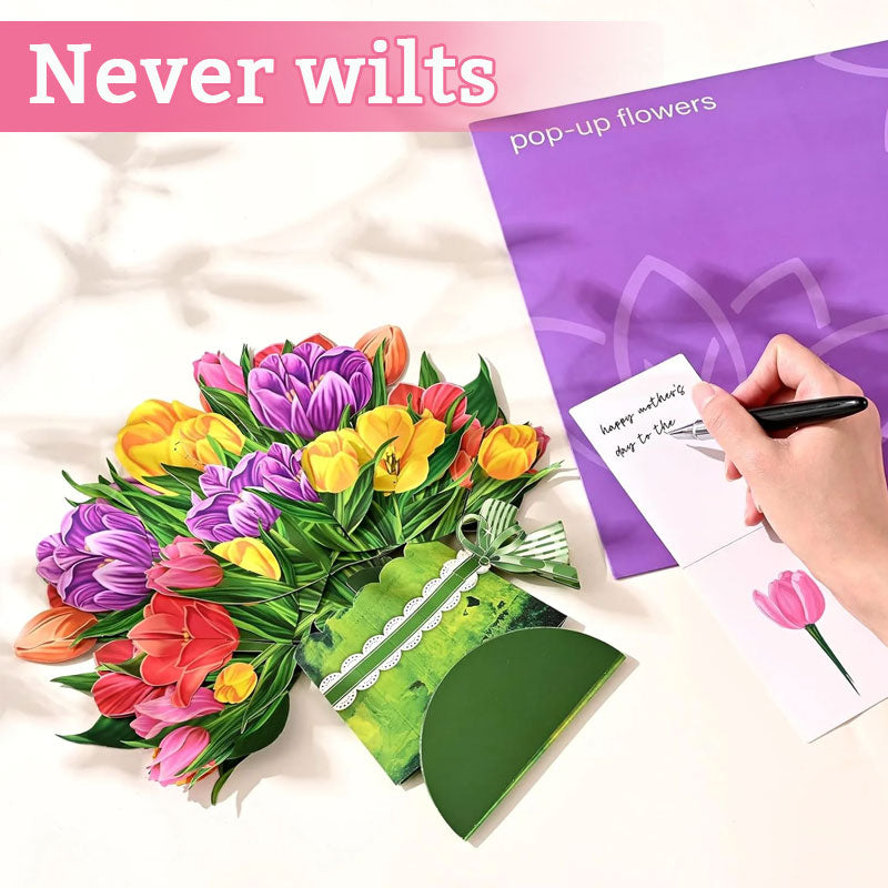 💐 3D Mother's Day Flower Pop-Up Card