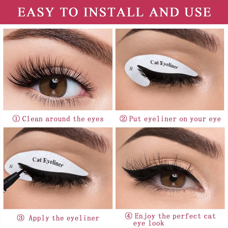 Eyeliner Makeup Template Sticker(4 pcs)