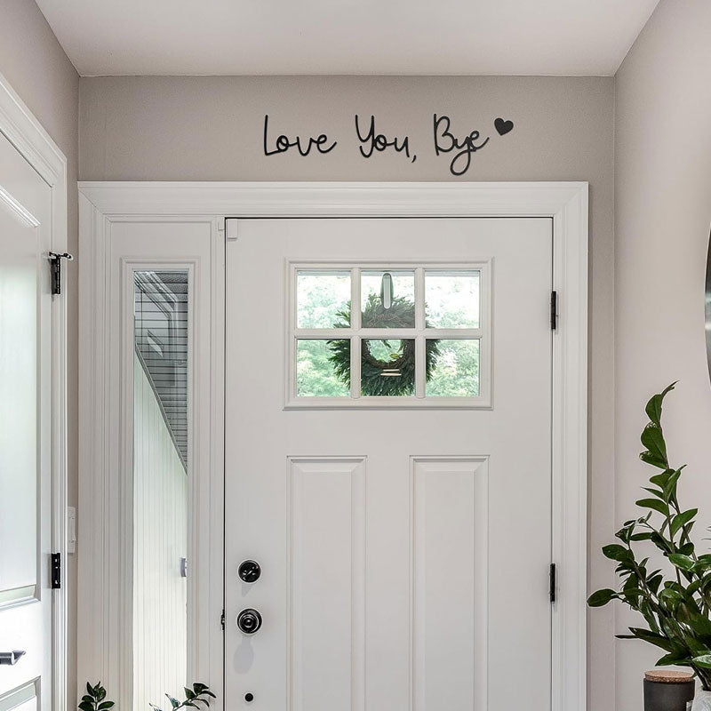 🖤Love You, Bye Vintage Metal Wall Sign