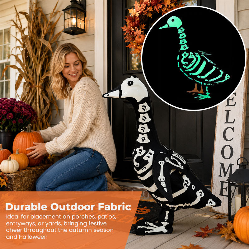 🎃 Halloween  Skeleton Goose Porch Decor Costume