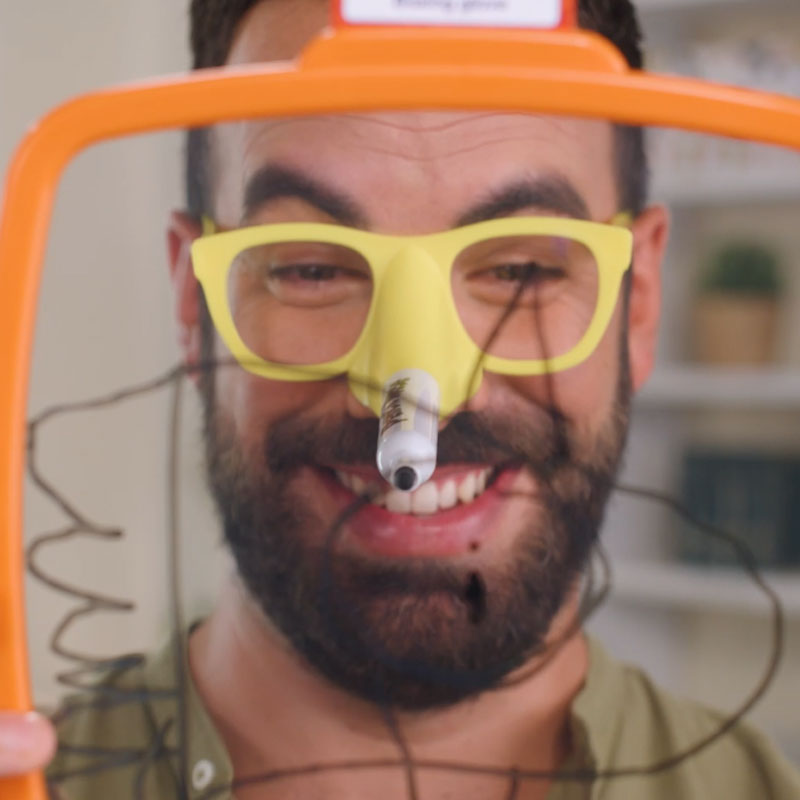 Pencil Nose Family Drawing Game