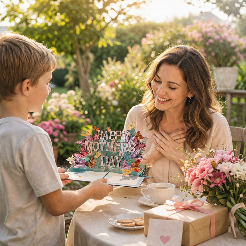 💐 Happy Mother’s Day 3D Butterfly Pop-Up Card