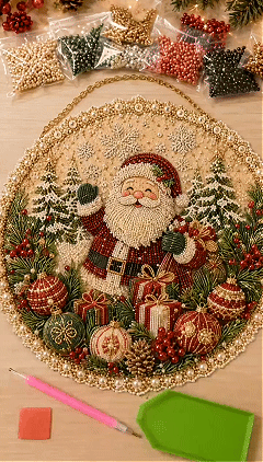 🎄 Christmas Diamond Art Kit – Create Sparkling Holiday Memories With Your Family