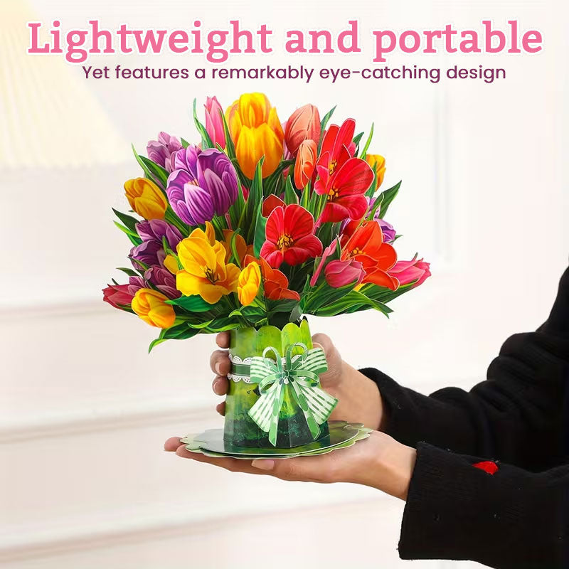 💐 3D Mother's Day Flower Pop-Up Card