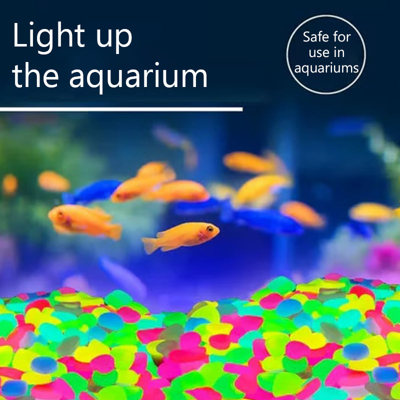💥Glow-in-the-Dark Garden Pebbles – Decorative Outdoor Landscape Stones for Pathways & Flower Beds ✨🌿