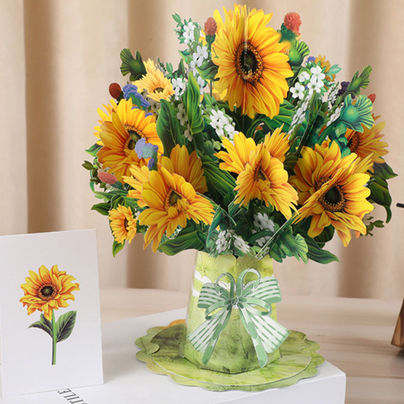 💐 3D Mother's Day Flower Pop-Up Card