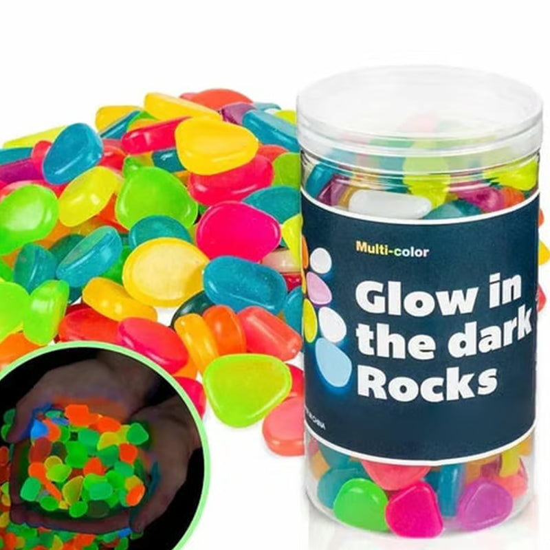 💥Glow-in-the-Dark Garden Pebbles – Decorative Outdoor Landscape Stones for Pathways & Flower Beds ✨🌿
