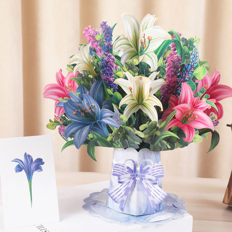 💐 3D Mother's Day Flower Pop-Up Card