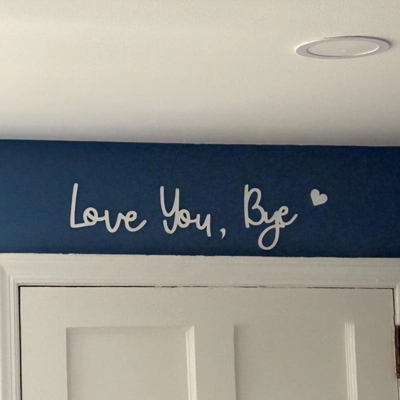 🖤Love You, Bye Vintage Metal Wall Sign
