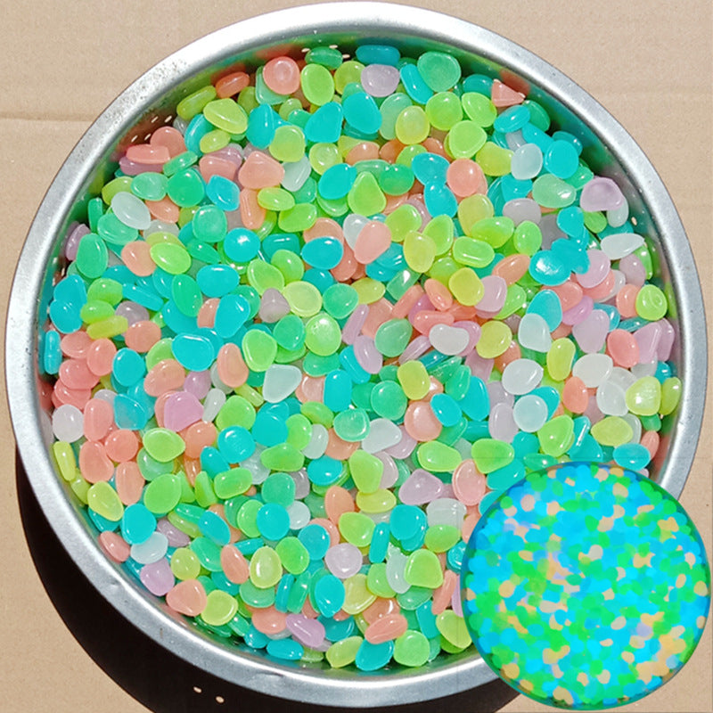 💥Glow-in-the-Dark Garden Pebbles – Decorative Outdoor Landscape Stones for Pathways & Flower Beds ✨🌿