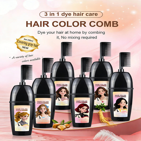 🟧3-in-1 comb for hair coloring | Easy at-home hair coloring with integrated brush