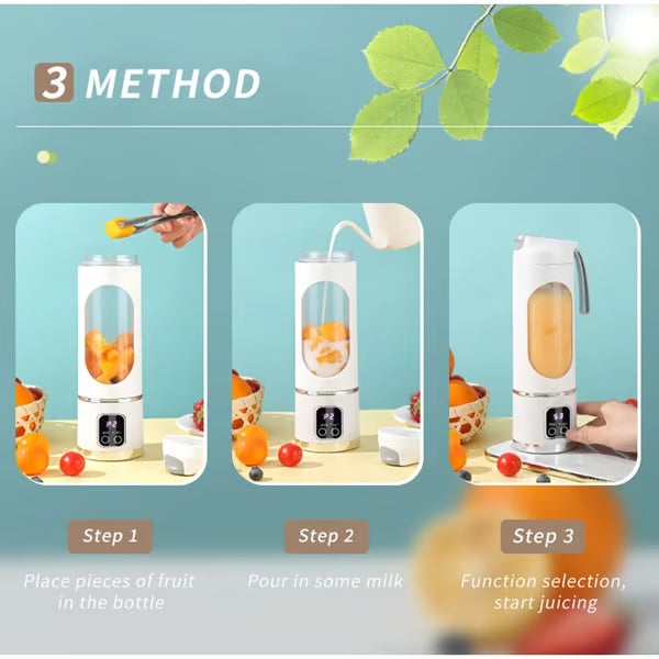 Portable USB Rechargeable Blender Bottle | Fresh Smoothies Anywhere | Perfect for Summer